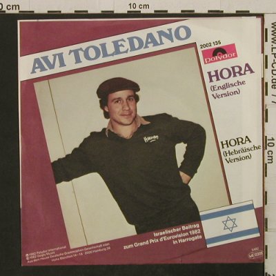 Toledano,Avi: Hora (engl. + hebräische Versionen), Polydor (2002 135), D, 1982 Typ: 7" Best.-Nr.: T2728 Preis: 2,50 Euro