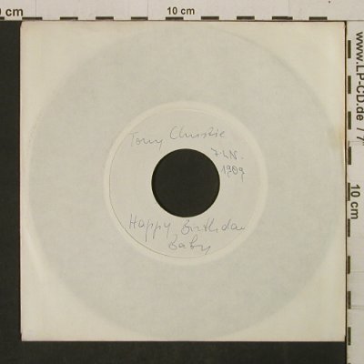 Christie,Tony: Happy Birthday Baby, MCA, Weißmuster (7-LN-1909/1910), D, LC Typ: 7" Best.-Nr.: T2743 Preis: 3,00 Euro