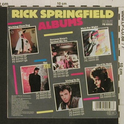 Springfield,Rick: State Of The Heart/The Power OfLove, RCA(PB 49959), D, 1985 - 7inch - T2745 - 1,50 Euro