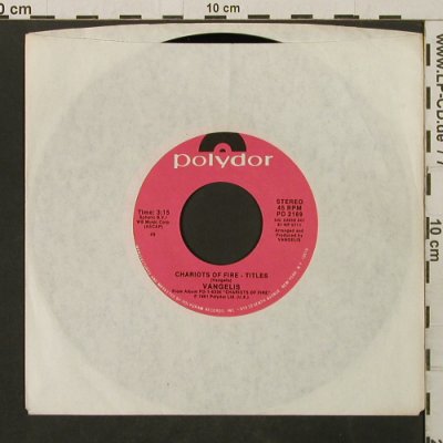 Vangelis: Chariots Of Fire/Eric's Theme, LC, Polydor (PD 2189), US, 1981 Typ: 7" Best.-Nr.: T2802 Preis: 2,00 Euro