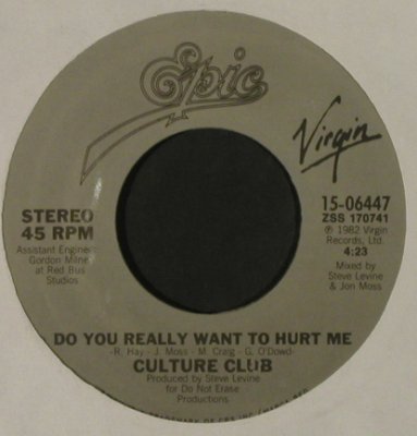 Culture Club: Kharma Chameleon/DoYouReallyWant..., Epic/Virgin (15-06447), US, LC, Ri, 1983 Typ: 7" Best.-Nr.: T2823 Preis: 2,00 Euro