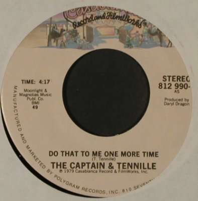 Captain & Tenille: Do That To Me One More Time, Casabl., LC(812 990-7), US, 1979 - 7inch - T2829 - 1,50 Euro