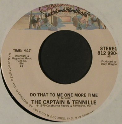 Captain & Tenille: Do That To Me One More Time, Casabl., LC (812 990-7), US, 1979 Typ: 7" Best.-Nr.: T2829 Preis: 1,50 Euro