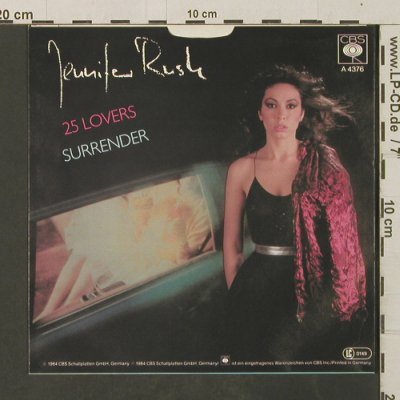 Rush,Jennifer: 25 Lovers /Surrender, CBS(A 4376), D, 1984 - 7inch - T3023 - 2,00 Euro