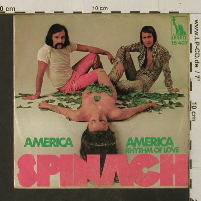 Spinach (Michalel Holm&G. Moroder): America America / Rhythm Of Love, Liberty(15 407), D, vg+/vg+,  - 7inch - T3067 - 2,50 Euro