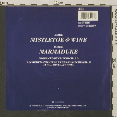 Richard,Cliff: Mistletoe & Wine / Marmaduke, EMI(20 3024 7), EEC, 1988 - 7inch - T3086 - 2,50 Euro