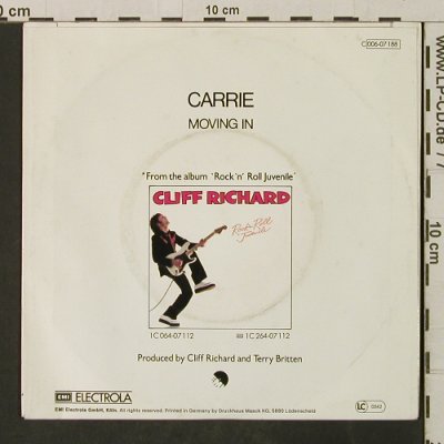 Richard,Cliff: Carrie / Moving In, EMI(006-07 188), D, 1979 - 7inch - T3115 - 3,00 Euro