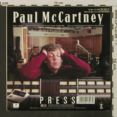 McCartney,Paul: Press / It's Not True, vg+/m-, Parlophone(20 1341 7), EEC, 1986 - 7inch - T3145 - 3,00 Euro