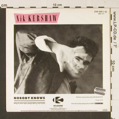 Kershaw,Nik: Nobody Knows, MCA (258 569-7), D, 1966 Typ: 7" Best.-Nr.: T314 Preis: 2,50 Euro