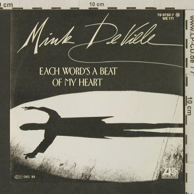 De Ville,Mink: Each Word's A Beat Of My Heart, Atlantic(78-9750-7), D, 1983 - 7inch - T3202 - 2,00 Euro