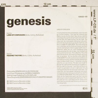 Genesis: Land Of Confusion, Virgin(108632-100), D, 1986 - 7inch - T324 - 2,00 Euro