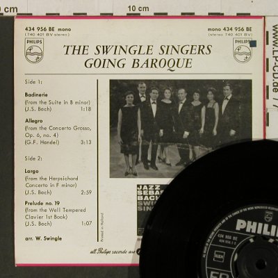 Swingle Singers: Going Baroque, Philips(434 956 BE), NL, vg+/m-,  - EP - T3278 - 3,00 Euro