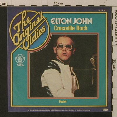 John,Elton: Crocodile Rock / Daniel, Ri, DJM (0034.202), D, 1972 Typ: 7" Best.-Nr.: T3322 Preis: 2,50 Euro