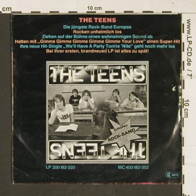 Teens: We'll Have A Party Tonite' Nite, Hansa (100 077-100), D, 1978 Typ: 7" Best.-Nr.: T334 Preis: 2,50 Euro