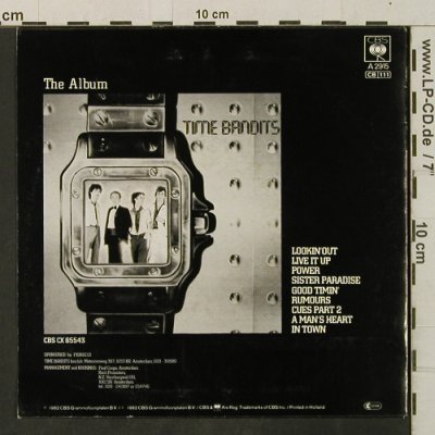 Time Bandits: I'm Specialized In You/Ginny, CBS (A 2915), NL, 1982 Typ: 7" Best.-Nr.: T3400 Preis: 2,00 Euro