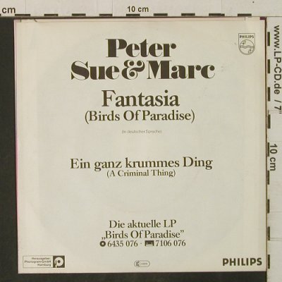 Peter,Sue & Marc: Fantasia / Ein Ganz Krummes Ding, Philips(6198 496), D, 1981 - 7inch - T3423 - 2,50 Euro