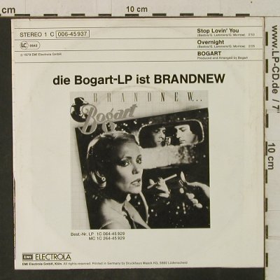 Bogart: Stop Lovin' you, EMI(006-45 937), D, 1979 - 7inch - T3437 - 2,50 Euro