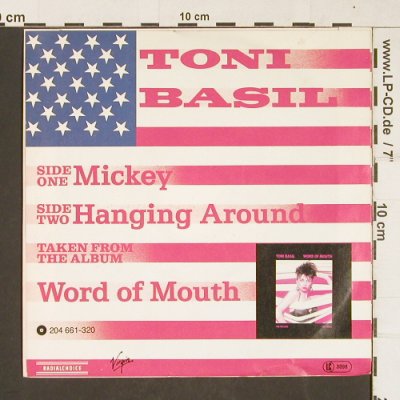 Basil,Toni: Mickey / Hanging Around, Virgin(104 159-100), D, 1981 - 7inch - T344 - 4,00 Euro