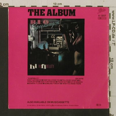 Reo Speedwagon: Take It On The Run/Someone Tonight, Epic(A 1207), NL, 1980 - 7inch - T3473 - 2,00 Euro