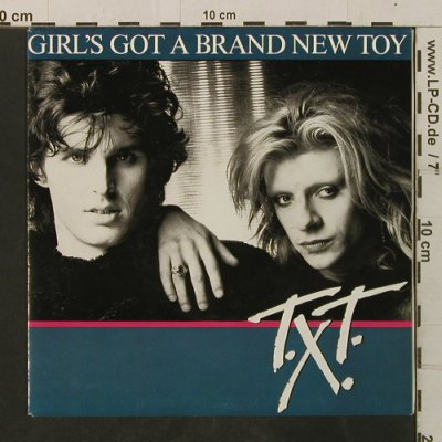 T.X.T.: Girl's Got A Brand New Toy/Hot Was, CBS (A 6073), D, 1985 Typ: 7" Best.-Nr.: T3476 Preis: 2,00 Euro