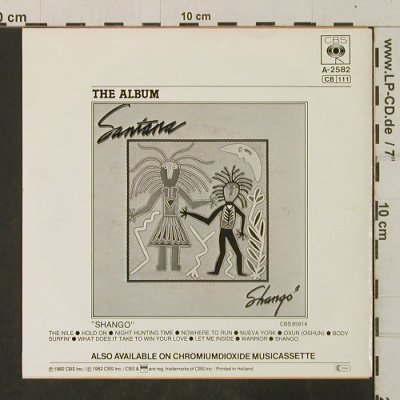 Santana: Hold On / Oxun, CBS(A-2582), NL, 1982 - 7inch - T3511 - 2,50 Euro