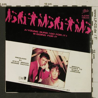 Wham: Young Guns / Going For It, Epic (A 2766), NL, 1982 Typ: 7" Best.-Nr.: T3515 Preis: 2,50 Euro
