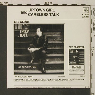 Joel,Billy: Uptown Girl / Careless Talk, CBS (A-3775), NL, 1983 Typ: 7" Best.-Nr.: T3566 Preis: 2,50 Euro
