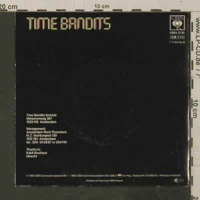 Time Bandits: I'm Only Shooting Love / Only Lover, CBS (A 3736), NL, 1983 Typ: 7" Best.-Nr.: T3599 Preis: 2,50 Euro