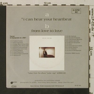 Rea,Chris: I Can Hear Your Heartbeat/From Love, Magnet(6.13791 AC), D, 1983 - 7inch - T3713 - 2,50 Euro