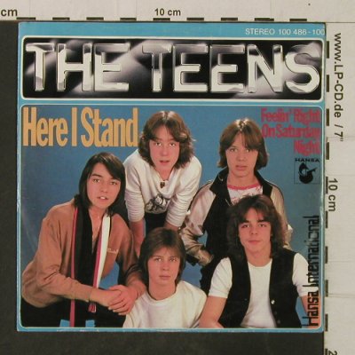 Teens: Here I stand, Hansa (100 486-100), D, 1980 Typ: 7" Best.-Nr.: T3836 Preis: 2,50 Euro