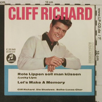 Richard,Cliff: Rote Lippen soll man küssen, Columbia(C 22 563), D,  - Cover - T3864 - 2,50 Euro