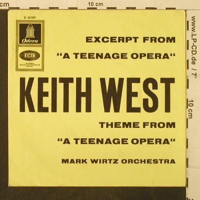 West,Keith: "A Teenage Opera",Theme from, Odeon-OnlyCover(O 23 597), D,vg+,  - Cover - T3930 - 2,50 Euro