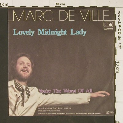 de Ville,Marc: Lovely Midnight Lady, Metronome(0030.194), D, 1979 - 7inch - T394 - 2,00 Euro