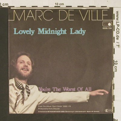 de Ville,Marc: Lovely Midnight Lady, Metronome(0030.194), D, 1979 - 7inch - T394 - 2,00 Euro