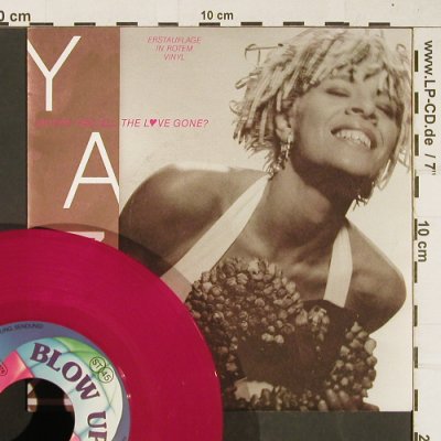 Yazz: Where Has All The Love Gone, Blow Up (INT 110.787), D,redVinyl, 1989 Typ: 7" Best.-Nr.: T397 Preis: 3,00 Euro