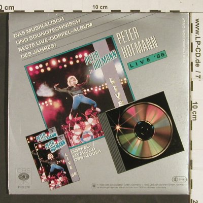 Hofmann,Peter: Always On My Mind(plays Elvis), Foc, CBS(PRO 378), NL,Promo, 1986 - EP - T398 - 4,00 Euro