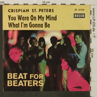 St.Peters,Crispian: You were on my Mind,Only Cover, Decca(Beat for Beaters)(DL 25 230), D,  - Cover - T4007 - 3,00 Euro