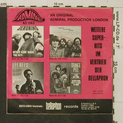 Reed,Lee: Montego Bay/Sunshine Tomorrow, Admiral(AD 1143), D,vg+/vg+,  - 7inch - T4076 - 2,50 Euro