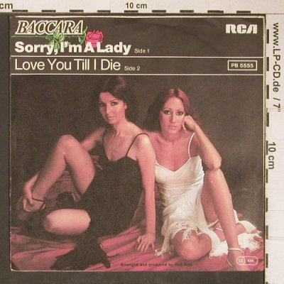 Baccara: Sorry, I'm A Lady / Love You Till I, RCA(PB 5555), D, 1977 - 7inch - T4136 - 2,50 Euro