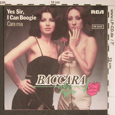 Baccara: Yes Sir, I Can Boogie / Cara Mia, RCA(PB 5526), D, 1977 - 7inch - T4137 - 2,50 Euro
