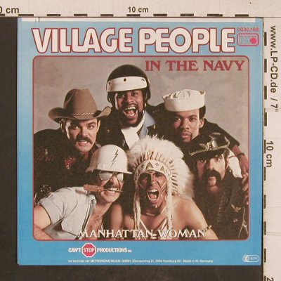 Village People: In The Navy / Manhattan Woman, Metron. (0030.168), D, 1979 Typ: 7" Best.-Nr.: T4599 Preis: 3,00 Euro