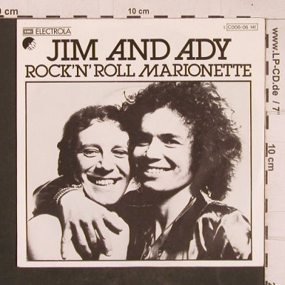 Jim and Ady: Rock'n'Roll Marionette, EMI (C006-06 141), D, 1976 Typ: 7" Best.-Nr.: T4639 Preis: 3,00 Euro