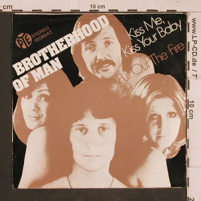Brotherhood of Man: Kiss Me, Kiss your Baby, PYE (16 089 AT), D, 1975 Typ: 7" Best.-Nr.: T4660 Preis: 3,00 Euro