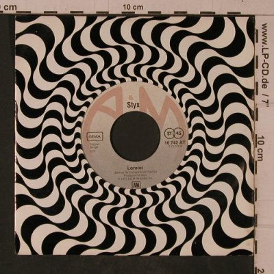 Styx: Lorelei / Midnight Ride, LC, AM(16 742 AT), D, 1975 - 7inch - T4703 - 2,50 Euro