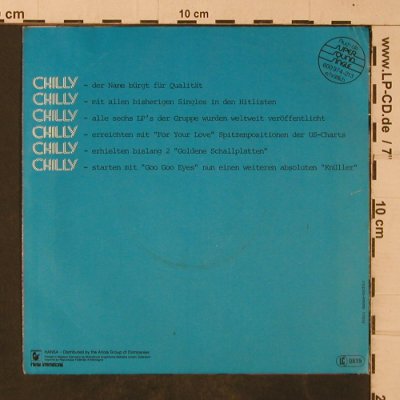 Chilly: Goo Goo Eyes, Hansa (105 746-100), D, 1983 Typ: 7" Best.-Nr.: T4757 Preis: 2,50 Euro