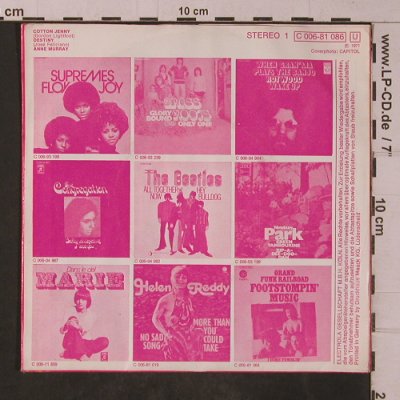 Murray,Anne: Cotton Jenny / Destiny, m-/vg+, Capitol(C 006-81 086), D, 1971 - 7inch - T4797 - 2,50 Euro