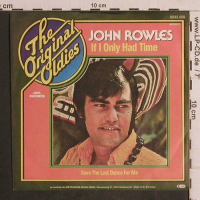 Rowles,John: If I Only Had Time, MCA(0032.059), D, 1968 - 7inch - T5036 - 2,50 Euro