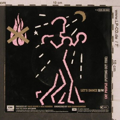Bowie,David: Let's Dance / Cat People, Emi(006-86 660), D, 1983 - 7inch - T5195 - 4,00 Euro