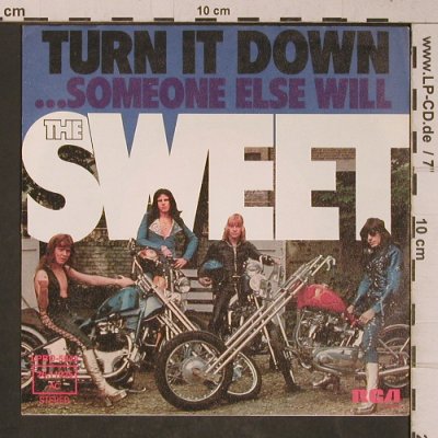 Sweet: Turn It Down, vg+/m-, RCA (26.11 225), D, 1974 Typ: 7" Best.-Nr.: T5333 Preis: 2,50 Euro