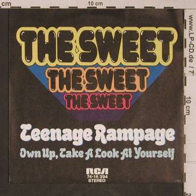 Sweet: Teenage Rampage, RCA (74-16 394), D, 1974 Typ: 7" Best.-Nr.: T5335 Preis: 4,00 Euro